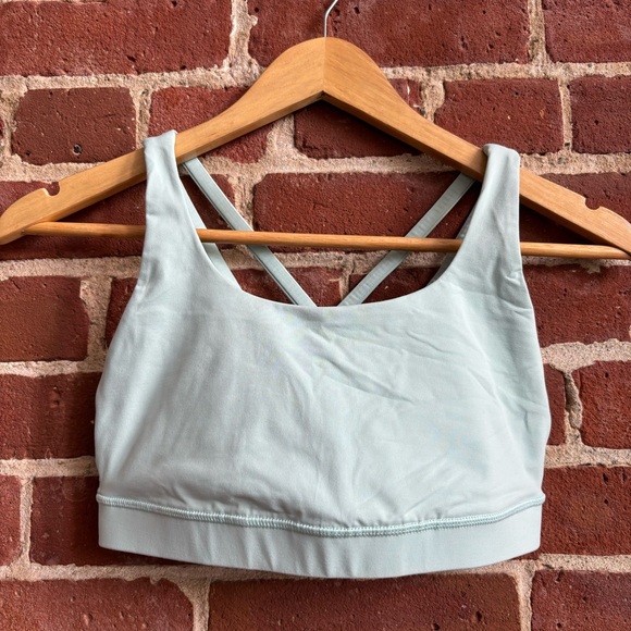 Lululemon Energy Bra Seafoam Blue - Picture 1 of 4